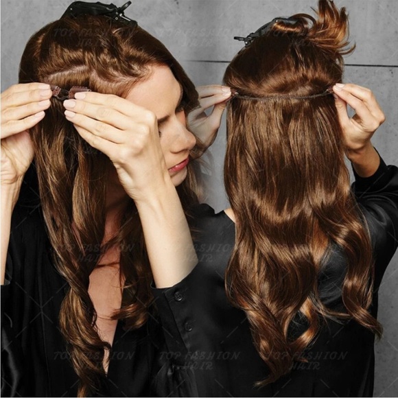 Premium Blonde Hair Extensions AM01 14” Blended Women - Picture 3 of 8